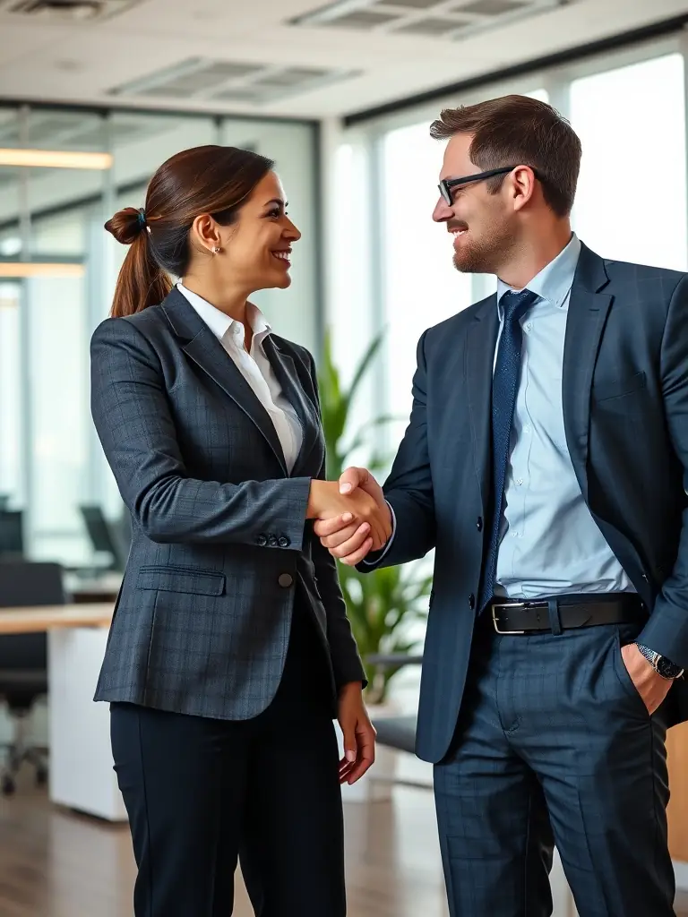 acuerdo entre dos representantes de empresas